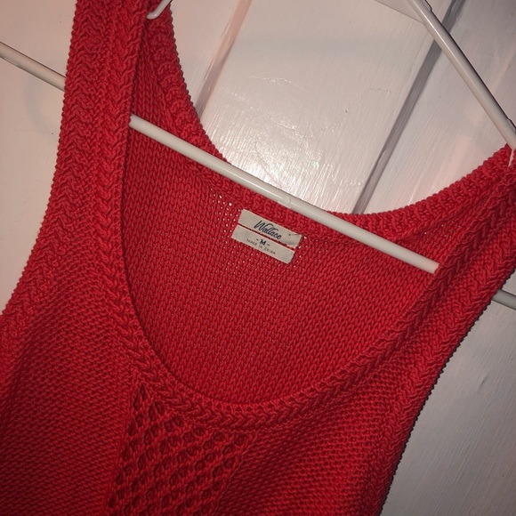 Madewell Wallace pink sweater tank medium - Picture 2 of 3